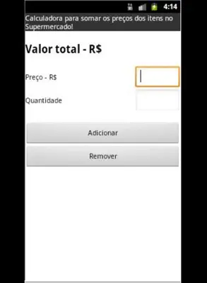 Calculadora de Compras android App screenshot 1